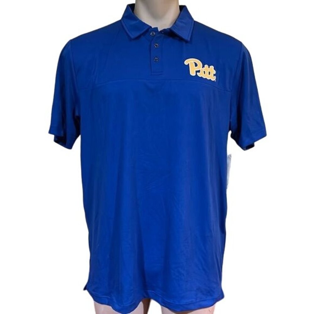 Pitt Panthers Polo Shirt Men’s Large  Blue NCAA New